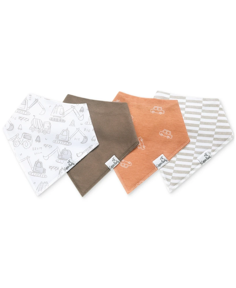 Copper Pearl Baby Gage Bandana Bib Set, Pack of 4