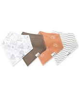 Copper Pearl Baby Gage Bandana Bib Set, Pack of 4