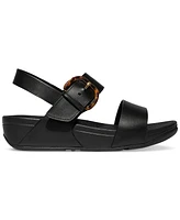 FitFlop Women's Lulu Resin Buckle Slingback Wedge Sandals