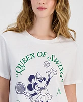 Disney Juniors' Minnie Tennis Graphic Crewneck T-Shirt