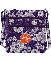 Vera Bradley Clemson Tigers Rain Garden Triple-Zip Hipster Crossbody Bag