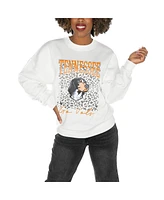 Gameday Couture Women's White Tennessee Volunteers Drop Shoulder Fleece Pullover Sweatshirt