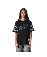 The Wild Collective Women's Black Philadelphia Eagles Drop Shoulder T-Shirt