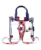 Loungefly Buffalo Bills Clear Convertible Backpack Tote Bag