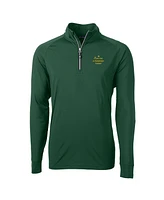 Cutter Buck Men's Hunter Green Notre Dame Fighting Irish Play Like A Champion Today Adapt Eco Knit Stretch DryTec Quarter-Zip Top