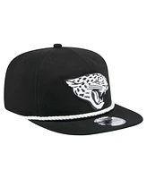 New Era Men's Black Jacksonville Jaguars B-Dub Golfer Snapback Hat