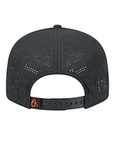 New Era Men's Black Baltimore Orioles Laser Cut 9FIFTY Snapback Hat