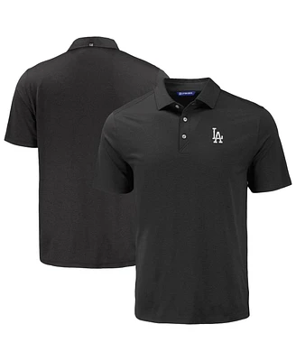 Cutter & Buck Men's Black Los Angeles Dodgers Coastline Epic Comfort Eco Polo