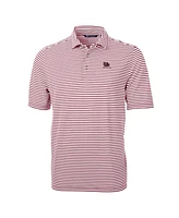 Cutter Buck Men's Garnet South Carolina Gamecocks Vault DryTec Virtue Eco Pique Stripe Polo