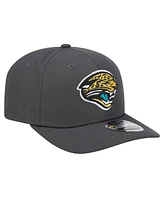 New Era Men's Graphite Jacksonville Jaguars Main 9SEVENTY Stretch-Snap Hat