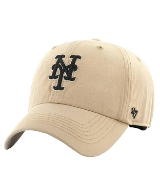 '47 Brand Men's Khaki New York Mets Dusted Franchise Fitted Hat