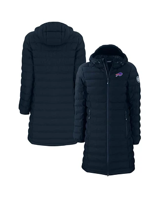 Cutter & Buck Women's Navy Buffalo Bills Mission Ridge Eco Insulated Long Full-Zip Puffer Jacket