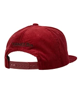 Mitchell & Ness Men's Red California Angels Corduroy Snapback Hat