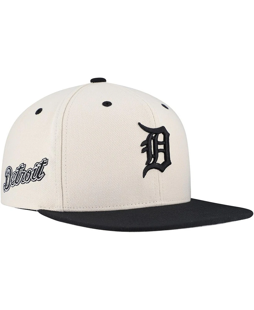 Mitchell & Ness Men's Cream Detroit Tigers Snapback Hat