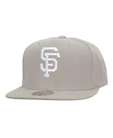 Mitchell & Ness Men's Gray San Francisco Giants Snapback Hat