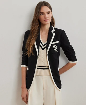 Lauren Ralph Women's Two-Tone Georgette Blazer