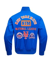 Pro Standard Men's Royal New York Mets Area Code Twill Full-Zip Jacket