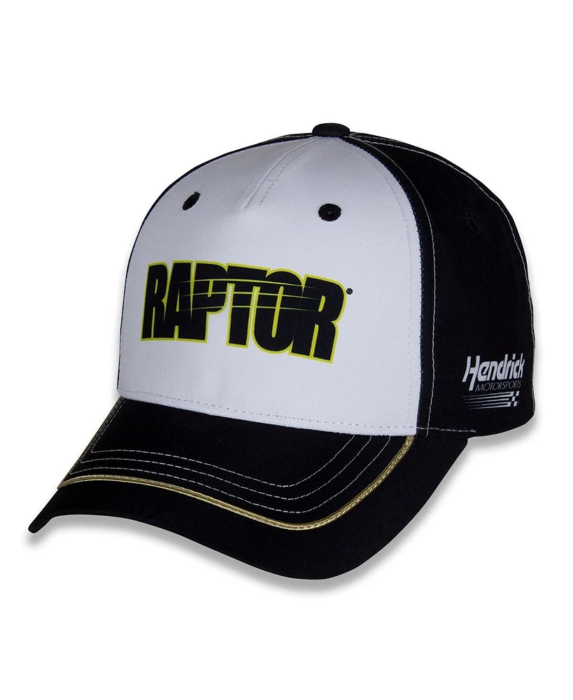 Hendrick Motorsports Team Collection Men's White/Black William Byron Raptor Uniform Adjustable Hat