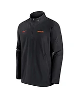 Nike Men's Black Oregon State Beavers 2024 Sideline Coach Quarter-Zip Hoodie Jacket