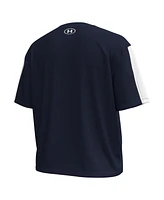 Under Armour Women's Navy Notre Dame Fighting Irish Challenger Waist Length Boxy Oversized T-Shirt