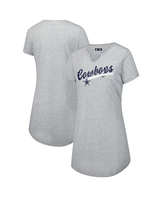 Concepts Sport Women's Gray Dallas Cowboys Petition Knit Nightshirt