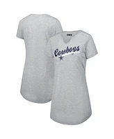 Concepts Sport Women's Gray Dallas Cowboys Petition Knit Nightshirt