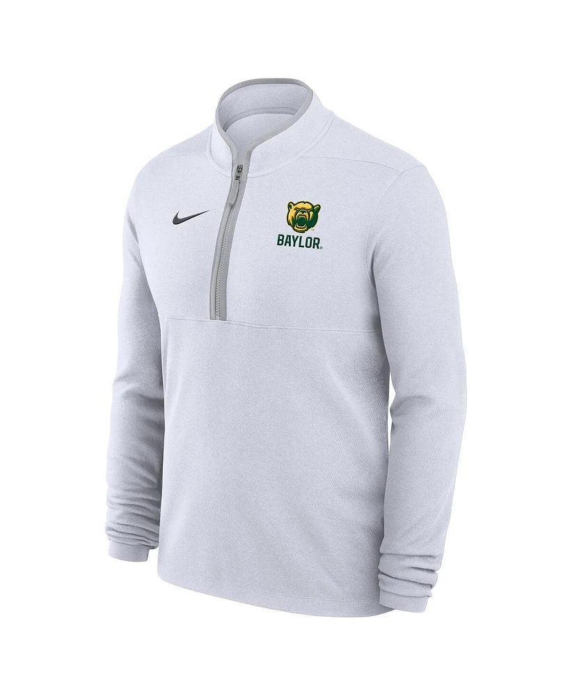 Nike Men's White Baylor Bears Performance Victory Quarter-Zip Top