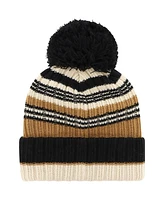 '47 Brand Women's Natural Los Angeles Rams Barista Cuffed Knit Hat with Pom