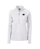 Cutter & Buck Women's White Penn State Nittany Lions Adapt Eco Knit Half-Zip Pullover Jacket