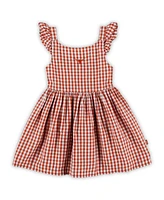 Garb Girls Toddler Texas Orange Longhorns Constance Gingham Dress