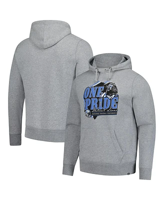 '47 Brand Men's Gray Detroit Lions Regional Headline Pullover Hoodie