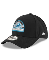 New Era Men's Black Detroit Lions 2024 Nfc North Division Champions 9FORTY Adjustable Hat