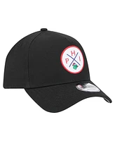 New Era Men's Black Philadelphia Phillies 9FORTY A-Frame Adjustable Hat