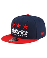 New Era Men's Navy/Red Washington Wizards Jersey Hook Statement Edition 9FIFTY Snapback Hat