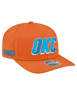 New Era Men's Orange Oklahoma City Thunder Statement Edition Jersey Hook 9SEVENTY Stretch-Snap Hat