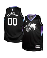 Jordan Big Boys and Girls Black Clarkson Utah Jazz Swingman Jersey