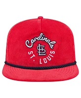 New Era Men's Red St. Louis Cardinals Full Circle Corduroy Golfer Adjustable Hat