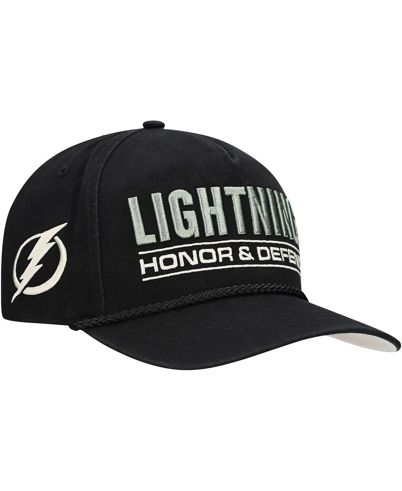 '47 Brand Men's Black Tampa Bay Lightning Oht Military Appreciation Homeland Honor and Defend Hitch Adjustable Hat