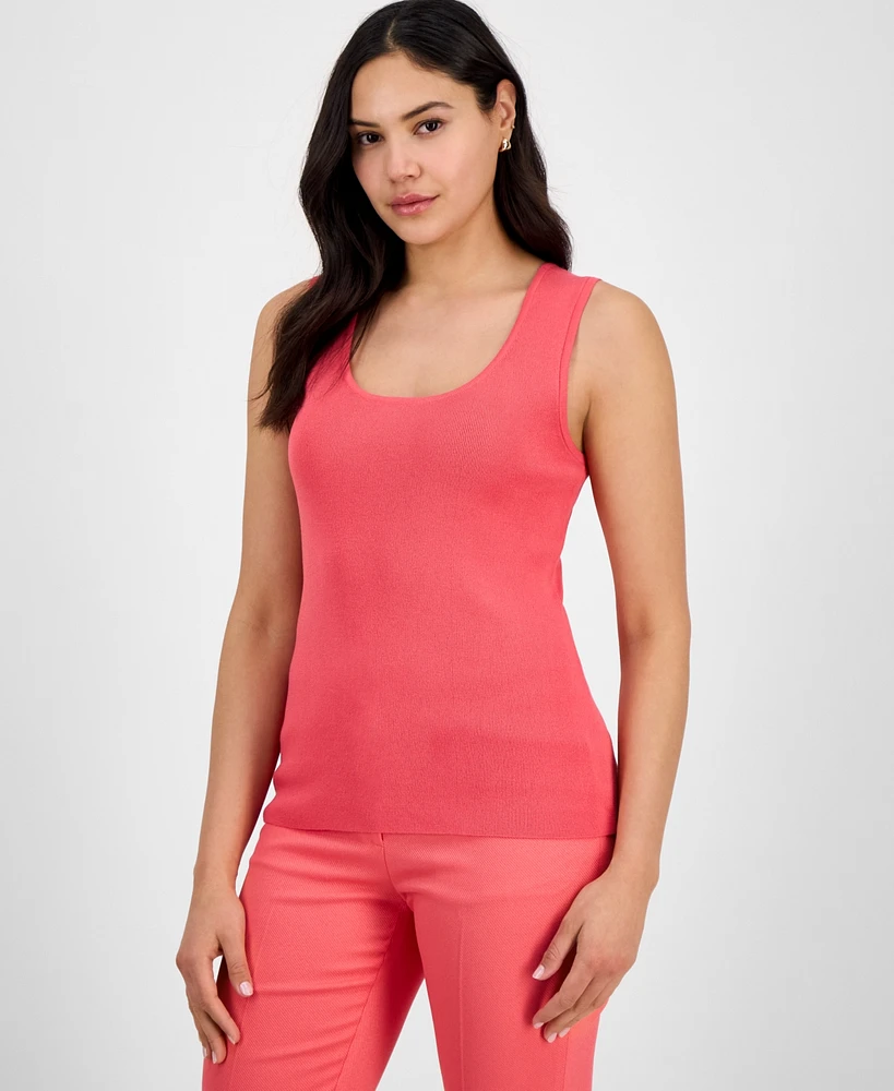 Tahari Asl Women's Sleeveless Sweater Tank Top