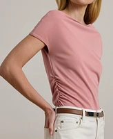 Lauren Ralph Lauren Women's Jersey Asymmetrical Off-the-Shoulder Top