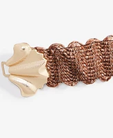 I.n.c. International Concepts Abstract Shell Buckle Stretch Straw Belt, Exclusively at Macy's