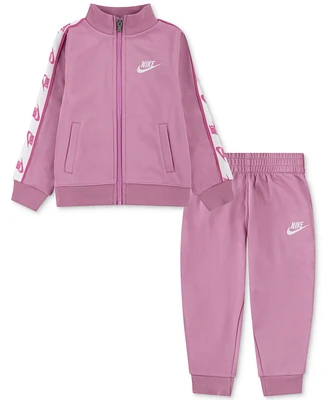 Nike Toddler Girls Logo-Taping Jacket & Pants, 2 Piece Set