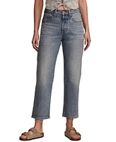 Lucky Brand Women's 90s Straight-Leg Cropped Denim Jeans