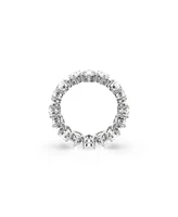 Swarovski Matrix Vittore Silver-Tone Pear Cut Ring