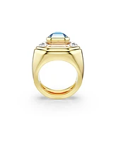 Swarovski Chroma Gold-Tone Plated Cocktail Ring