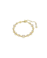 Swarovski Imber Mixed Cuts White Gold-Tone Plated Tennis Bracelet