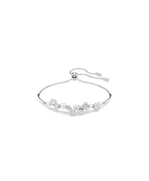 Swarovski Constella Round Cuts White Rhodium Plated Bangle Bracelet