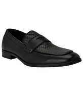 Guess Men's Hacon Woven Texture Square Toe Dress Loafers