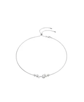 Swarovski Constella Round Cuts White Rhodium Plated Necklace