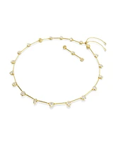 Swarovski Imber Mixed Cuts White Gold-Tone Plated Tennis Necklace